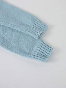 1pc Boys & Teens' Fashionable Solid Color Comfortable Casual Pullover Sweater, Suitable For Outdoor Or Indoor Wear, Warm & Thick, Autumn/Winter