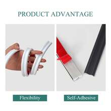 Decorațiune de perete flexibilă de 39,37 inch x 1,26 inch, matriță pentru panouri autoadezive detașabile, decorare DIY pentru casă pe fundalul peretelui, materialul PVC este foarte potrivit pentru utilizarea în decorarea casei - Aur - Vizualizare 3