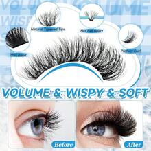 KEVKEV Lash Extension Kit 280pcs Volume Lash Clusters 100D Lash Clusters Kit 10-18mm Individual Lashes Kit With Lash Bond And Seal,Lash Tweezers Thick Lash Extension Kit DIY At Home(0.05D,100DD) - MàuA - Xem 5