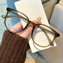 Japanese And Korean Style Ultra-Light Glasses Unisex Glasses Gift For Teachers Gift For Friends Suitable For Office Formal Occasions And Daily Wear - Non-Prescription Decorative Style - 白色 - 查看 5