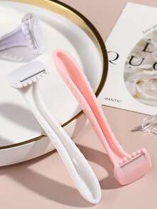 1/3/9/15 PCS Mini Manual Shaver, Manual Hair Removal, Dry And Wet Dual-Purpose, Painless Hair Remover, Bikini, Leg, Armpit, Face And Body Hair Remover, Multi-Functional Exfoliation Tool, Portable, Hair Removal Tool, Beauty Tool - Multicolor - View 4