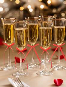 20个蝴蝶结纸杯蛋糕装饰，生日蝴蝶结丝带，可爱红色蝴蝶结香槟杯气球墙面派对装饰，新娘蛋糕甜点指示牌，男孩女孩生日婚礼派对用品，蝴蝶结蛋糕装饰，礼品包装蝴蝶结装饰，情人节装饰，情人节礼物装饰