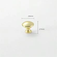 1 pezzo Maniglia in lega di alluminio stile europeo per anta di armadio, colore nero, oro, nichel, per maniglie e pomelli di mobili da cucina, cassetti, ante di mobili - Multicolore - Visualizzare 15