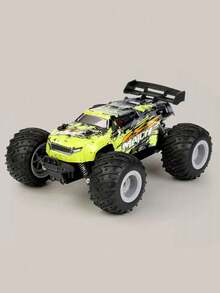 1pc 1:18 Scale Remote Control Car, 2.4GHz All-Terrain Monster Truck, 20km/H High Speed Electric Off-Road Vehicle Toy With LED Lights, Rechargeable Battery, Durable PVC Shell, Rear-Wheel Drive, Suitable For Boys Aged 3-12, Beginners (Blue, Green) - Multicolor - View 9