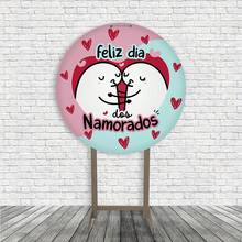 Capas de Decoração Painel e Cilindros Para Tema Dia Dos Namorados Com Elástico