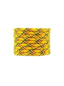 1 Pair Multi-Color Braided Round Shoelaces, Suitable For Sneakers, Casual Shoes, And Skate Shoes - Orange - View 7