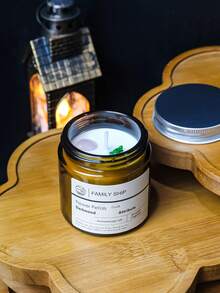 FAMILY SHIP 100g/1pc Mint Scented Candle, Smokeless Burning, Long-Lasting Fragrance, Suitable For Bathroom, Workout, Sleeping, Home Decor, Gifts For Friends, Girlfriend, Elders, New Year, Birthday, Festivals, Mother's Day, Thanksgiving, Valentine's Day