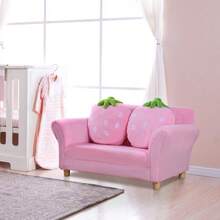 HOMCOM Children's Sofa, Children's Chair, Sofa, Children's Armchair, Soft Sofa For Children's Room, Double Sofa, Single Sofa (Strawberry Sofa) On The Site