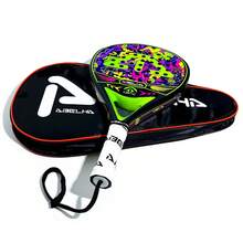 ABELHA 新款碳纤维板式球拍，团队运动短柄壁球拍，户外运动板式网球拍，带收纳背包的板式网球装备 - 綠色 - 1件 - 查看 10