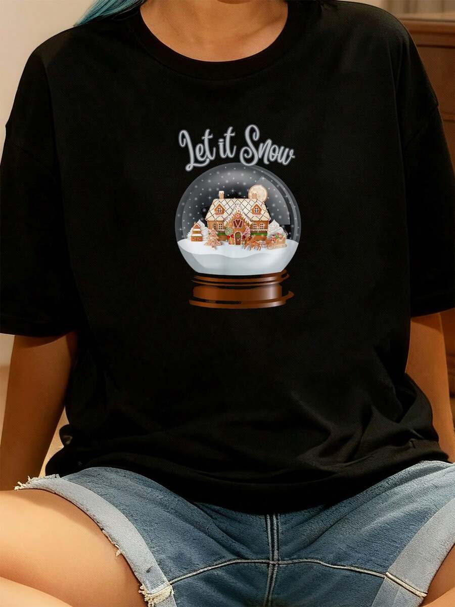 Women T-Shirts - 黑色 - 查看 1