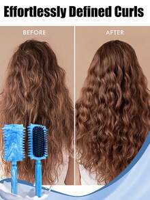 This Curly Hair Styling Wet Brush Features Soft Bristles That Effectively Detangle Curly Hair And Reduce Pulling, Helping To Keep Curls In Place. The Round Brush Design Makes It Suitable For Both Men And Women.
