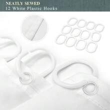 1件几何条纹黑/灰印花防水浴帘 - 采用90克涤纶面料制成，轻便、防水、半透明；易于安装、防霉、耐用 - 非常适合用作浴室淋浴间或浴缸隔断。 - 藍色 - 查看 10