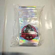 小型迷你拉链袋，可重复密封卡通食品冰淇淋糖果包装铝箔袋，7*10厘米防异味食品储存袋热封铝箔袋，自封1克拉链袋 - 彩色 - 查看 5