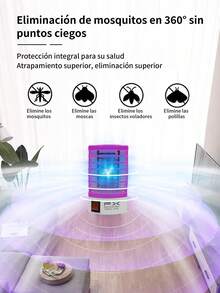 2 piezas Lampara Mata Mosquitos Repelente Eléctrico Elimina Mosquito Insectos Moscas, Lampara Para Matar Mosquitos E Insectos,Raqueta mata mosquitos con luz UV, lámpara portátil mata insectos para el hogar, exterior, coche, camping, viajes, hotel - Repelente de plagas. - Multicolor (2 piezas) - Ver 5