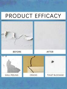 Wall Repair Paste - Covers Stains, Cleans Walls, Fixes Peeling Paint, Prevents Moisture, Cracks Repair - one-size - View 3