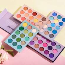 beauty glazed Set Palet Eyeshadow 3-in-1 - Matte, Shimmer, Tahan Lama, Pigmentasi Tinggi, Tahan Air, Eyeshadow Berwarna, Bedak Kontur, Highlighter - MultiWarna - View 4