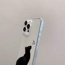 Una funda de teléfono transparente y duradera con diseño de gato y mariposa, una funda de protección creativa personalizada y elegante, a prueba de golpes y anti-caídas, hecha de TPU suave de alta calidad, que proporciona protección integral, con funciones de resistencia a impactos y caídas, adecuada para  17/17 Pro/17 Pro Max/17 Air/ 16/16 Pro/16 Pro Max/16 Plus/ 15/15 Pro Max/15 Pro/15 Plus/ 14/14 Pro/14 Plus/14 Pro Max/ 13/13 Pro/13 Pro Max/12/12 Pro/12 Pro Max/11/11 Pro/11 Pro Max/XR/X/XS/XS Max. Es el regalo de cumpleaños perfecto para novias, novios, esposos, esposas, amigos o para uno mismo, innovador y a la moda, adecuado tanto para hombres como para mujeres.El regalo ideal para una fiesta. - Transparente 1852 - Ver 11