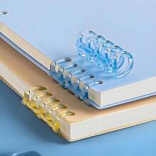 Pastel Blue Spiral Notebook, Single Piece Wirebound Journal With Smooth Paper For Notes, Journaling & Office Use, Portable Aesthetic Notebook For School, Home & Daily Planning - Màu xanh lam - Xem 6