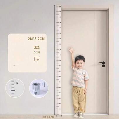 Removable Residue-Free Height Wall Sticker, 2-Meter Height Measuring Ruler