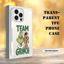 Funda para móvil con el personaje del , compatible con teléfonos ,  17,  16 Pro Max,  15 Pro Max,  13 y  12. Fabricada en TPU, ofrece protección contra golpes y caídas. Un regalo perfecto para amigos y familiares, para las fiestas y como sorpresa navideña. - transparente - Ver 3