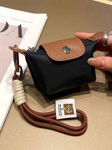 1个撞色饺子零钱包，女士零钱包包装饰，可挂在多种颜色的包包上，也可作为小礼物送给闺蜜。女士钱包、手拿包、零钱包、包包挂饰、零钱包、女士钱包、手拿包、钱包配件 - 多色 - 查看 4