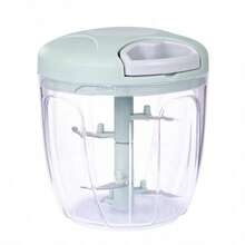 500/900ML Manual Meat Mincer Garlic Chopper Rotate Garlic Press Crusher Vegetable Onion Cutter Kitchen Cooking Accessories - Green - View 10
