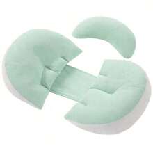 1pc Ergonomic Pregnancy Side Sleeper Pillow - Provides Full Body Support For Back, Abdomen, Hips And Waist - Adjustable Maternity Pillow, Comfortable Fit