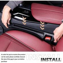 2PCS Upgraded Car Filler Organizer, Versatile Car Filler Organizer With Hooks Storage Slots Design, Soft Gaps Fillers Strip Accessories Interior - Initial - View 8