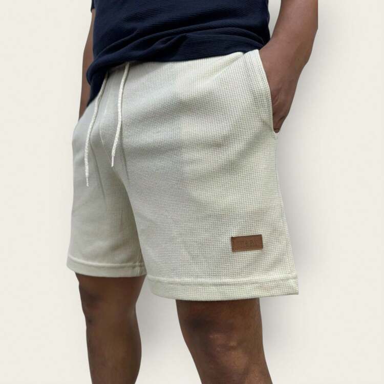 Kit 3 Bermuda Men's Mauricinho Textured Fabric Premium Shorts Casual Basic Gym Training - 紅色 - 查看 3