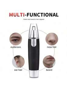 1 st elektrisk öronhals näshårstrimmer ögonbrynstrimmer redskap rakapparat klippare rakapparat man kvinna ren trimmer rakhyvel remover kit - Multifärgad - Visa 4