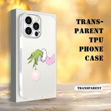 Funda para móvil con diseño de la mano del , compatible con teléfonos ,  17,  16 Pro Max,  15 Pro Max,  13 y  12. Fabricada en TPU, ofrece protección contra golpes y caídas. Ideal para regalos navideños, reuniones familiares, amigos y celebraciones festivas. - transparente - Ver 3