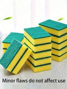 24片/12片/10片/6片/1片装厨房清洁海绵，耐刮擦洗碗海绵，适用于酒店/餐厅/商业用途，厨房清洁海绵，洗碗布，清洁抹布，耐刮擦洗碗海绵，厨房清洁海绵