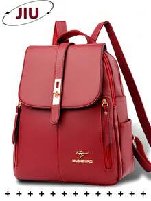 防盗PU皮背包，多功能时尚日常包，多口袋轻便旅行包，大容量简约背包，便捷背包，适合学生、护士、教师、商务人士、旅行、通勤、购物、办公、约会、徒步、训练、工作，生日礼物、节日礼物