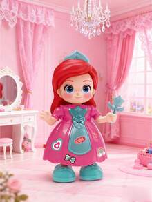 1pc Children's Electric Singing & Dancing Princess Music Light-Up Toy, Random Color - MultiWarna - View 6