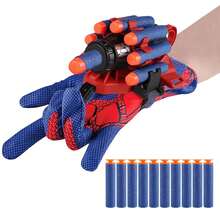 1pc Hero Web Shooter Glove - Soft Dart Launcher With Suction Cups, Fun Roleplay Toy Gift, Red & Blue Color