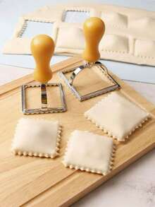 1pc Small/Large Square Plastic Handled Dumpling Mold Pastry Cutter