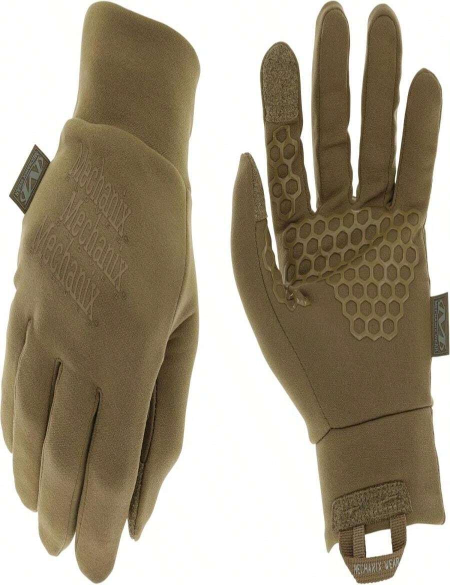 Mechanix Wear ColdWork Base Layer Winter Work Gloves - SoftShell Micro-Fleece Glove Liner - Secure Grip - Touchscreen Compatible - Machine Washable - XX-Large - Covert Black - ColorB - 查看 1