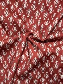 时尚印花休闲夹克，红色长袖轻薄短款外套 - 紅色 - 查看 5