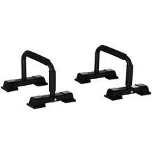HOMCOM Set Of 2 Arm Grips, Non-Slip Push-Up Bars Made Of Steel For Effective Training And Fitness - 1 - View 9