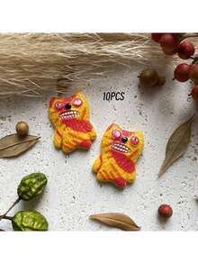 Cartoon Sprout Monster Teeth Resin Accessories For DIY Phone Case, Hair Clips, Hollow Out Clogs Charms, Decorative Craft Supplies - Multicolor - View 13