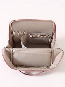 Túi đựng mỹ phẩm dạng đứng, túi đựng đồ vệ sinh cá nhân du lịch công tác đa năng dung tích lớn, túi trang điểm bằng vải nhung kẻ, túi đựng văn phòng phẩm rộng rãi, thiết kế nhiều ngăn + vải bền + túi lưới, túi đựng sản phẩm chăm sóc da di động. - Nhiều màu - Xem 4