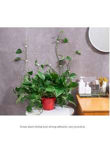 10/20/30 chiếc Kẹp cố định cây xanh không để lại dấu vết - Móc treo tường vô hình cho cây leo, Vòng khóa giữ dây leo, Kẹp cây cảnh không gây hư hại cho cây leo, cây trồng trong chậu, hàng rào & trang trí trong nhà/ngoài trời, Thiết kế chống chịu thời tiết & độ bám chắc chắn - Nhiều màu - Xem 6