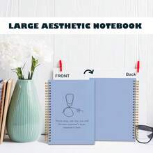 BearCake Blue Nursing Student Future Nurse Doctor  Graduation Student Gifts,Nurse Stethoscope  Doctor Notebook Journal, Hardcover Spiral Notebook 5.5x8.3,White-Annotation-Neverstopblue - 白色註釋-永不停歇的藍色 - 查看 5