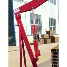 Hydraulic Long Ram Jack, 3 Tons/6600 Lbs Capacity, With Single Piston Pump And Clevis Base, Manual Cherry Picker With Handle, For Garage/Shop Cranes, Engine Lift Hoist, Red - 3 Tons Red - View 9