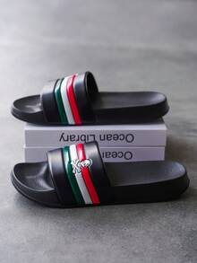 1双男女通用拖鞋，男士拖鞋，女士拖鞋，夏季凉鞋，春秋冬季室内拖鞋，卧室拖鞋，休闲拖鞋，舒适鞋履，泳池/沙滩拖鞋，软底厚底鞋，尺码38-48 - 黑色 - 查看 8