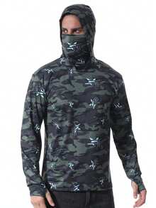 Lightweight Ice Silk Breathable Sun Protection Outdoor Fishing Clothing, Summer - Army Green - View 3