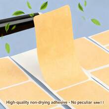 1061pcs Kraft Paper Labels With 1 Pen, Sealing Stickers, 2 Rolls Of Different Sizes, Self-Adhesive Sticker Rolls, Writable For Packaging Labeling And Organization - Multicolor - View 5