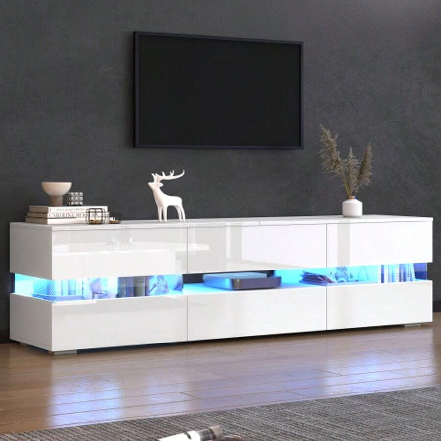 Television Stands & Entertainment Centers - White - View 1