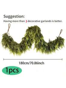1 szt./3 szt. (3 różne rozmiary do wyboru) Sztuczne winorośle sosnowe do dekoracji świątecznych, dekoracja pokoju na Boże Narodzenie, sztuczne winorośle sosnowe, możliwość wykonania wianka świątecznego, wiszący sztuczny wieniec sosnowy z ochroną UV, świąteczna dekoracja domu, zimowa zielona girlanda, bieżnik na kominek, ozdoba stołu na święta - Wielokolorowe - Zobacz 11