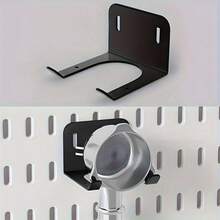 Heavy-Duty Steel Lawn Mower Wall Mount - Easy-To-Install Garage Organizer For Lawn Mowers And Trimmers, Black Metal Tool Storage Hook With Ventilated Garden Tool Organizer